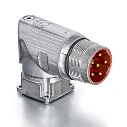 M23 8 Kontak Panel Tip Erkek 90° Konnektör  TE CONNECTİVİTY INTERCONTEC  BEDC110NN00001200000
