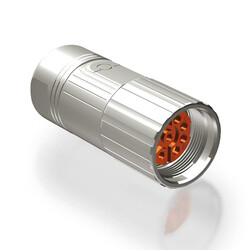 M23 9 Kontak Kablo Tip Dişi 180° (Düz) Konnektör  TE CONNECTİVİTY INTERCONTEC  BSTA109NN00420236000