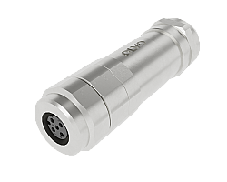 M8 4 PİN DİŞİ DÜZ METAL KONNEKTÖR OLVO