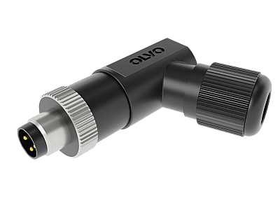 M8 4 PİN ERKEK 90° SEYYAR KONNEKTÖR OLVO - 1