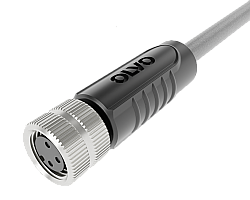 M8 4 PİN DİŞİ DÜZ 5 M PUR SENSÖR KABLOSU OLVO