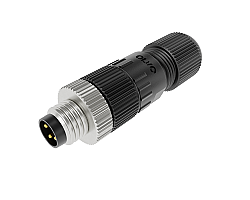 M8 4 PİN ERKEK DÜZ KONNEKTÖR OLVO