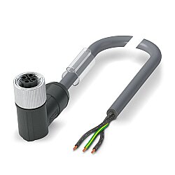 SAC-3P- 1,0-PUR/M12FRS PE - Güç kablosu