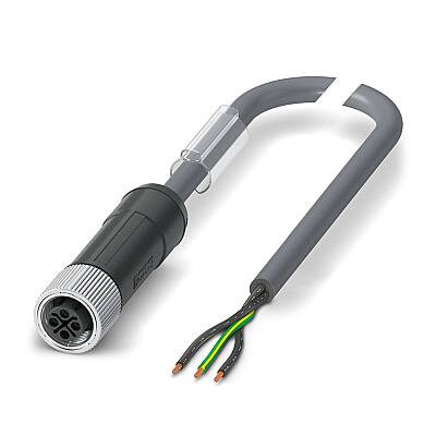 SAC-3P- 1,0-PUR/M12FSS PE - Güç kablosu - 1