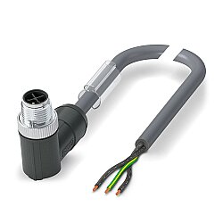 SAC-3P-M12MRS/ 1,0-PUR PE - Güç kablosu