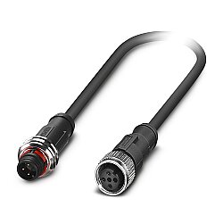 SAC-3P-P12MS/ 0,3-PUR/M12FS - Sensör/aktüatör kablosu