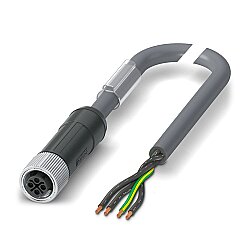SAC-4P- 2,0-PUR/M12FSS PE - Güç kablosu