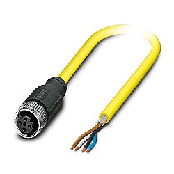 SAC-4P-M12FS SH BK/.../... - Sensör/aktüatör kablosu