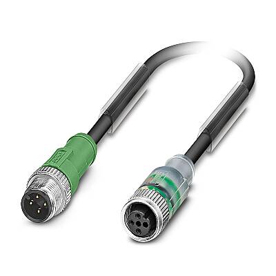 SAC-4P-M12MS-M12FS-3LW/.../... - Sensör/aktüatör kablosu - 1