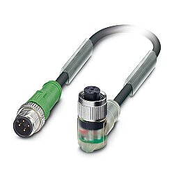 SAC-4P-M12MS/2,0-PUR/M12FR-3L - Sensör/aktüatör kablosu