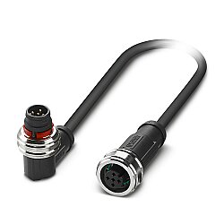 SAC-5P-P12MR/ 0,3-PUR/P12FS - Sensör/aktüatör kablosu