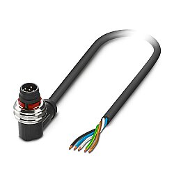 SAC-5P-P12MR/ 5,0-PUR - Sensör/aktüatör kablosu