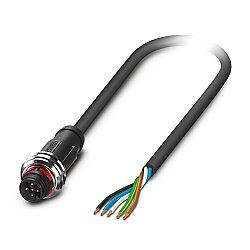 SAC-5P-P12MS/ 3,0-PUR - Sensör/aktüatör kablosu