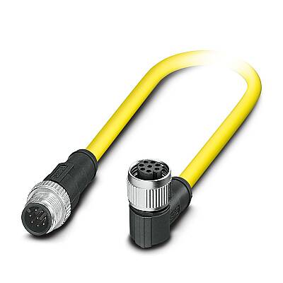 SAC-8P-M12MS-M12FR BK/.../... - Sensör/aktüatör kablosu - 1