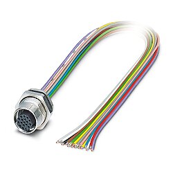 SACC-DSI-M12FS-17CON-M16/0,5 - Cihaz geçmeli konnektörü, arkaya montaj