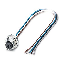 SACC-DSI-M12FS-5CON-PG9/0,5 VA - Cihaz geçmeli konnektörü, arkaya montaj