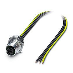 SACC-DSI-M12FSS-3P-M16/1,0 PEX - Cihaz geçmeli konnektörü, arkaya montaj