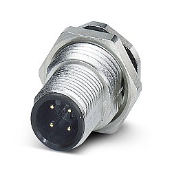 SACC-DSI-M12MS-4CON-L180 VA - Cihaz geçmeli konnektörü, arkaya montaj
