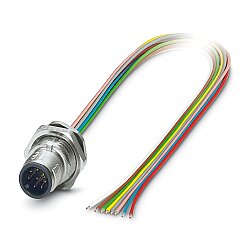 SACC-DSI-M12MS-8CON-M16/0,5 - Cihaz geçmeli konnektörü, arkaya montaj