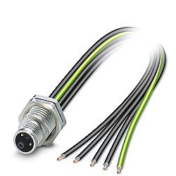SACC-DSI-M12MSK-4PE-M16XL/0,5X - Cihaz geçmeli konnektörü, arkaya montaj