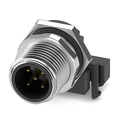 SACC-DSIV-M12MS-5CON-L90 ST X - Cihaz geçmeli konnektörü, arkaya montaj - 1