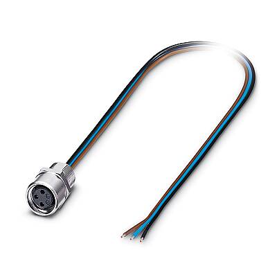 SACC-E-M 8FS-3CON-M8/1,0 - Cihaz geçmeli konnektörü önde montaj - 1