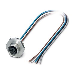 SACC-E-M12FS-4CON-M20/0,5X - Cihaz geçmeli konnektörü önde montaj