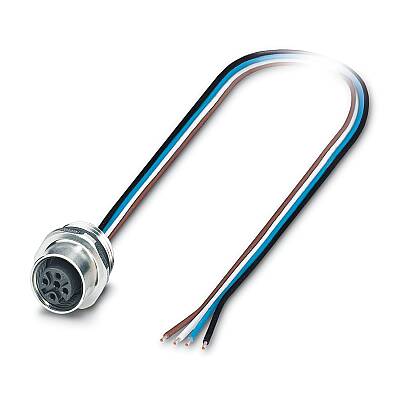 SACC-E-M12FS-4CON-PG9/1,0 VAPO - Cihaz geçmeli konnektörü önde montaj - 1