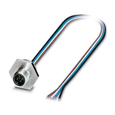 SACC-E-M12MS-4CON-M20/0,5X - Cihaz geçmeli konnektörü önde montaj - 1
