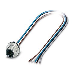SACC-E-M12MS-5CON-PG 9/0,5 VA - Cihaz geçmeli konnektörü önde montaj