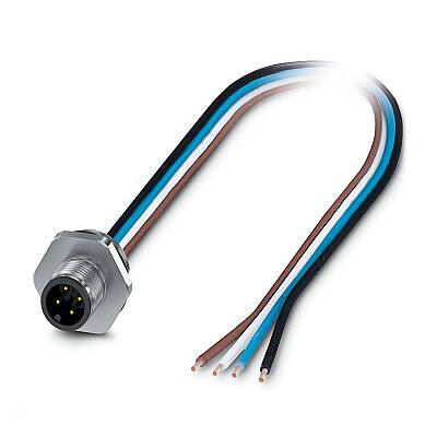 SACC-E-M12MS-5P-M16XL/0,5 - Cihaz geçmeli konnektörü önde montaj - 1