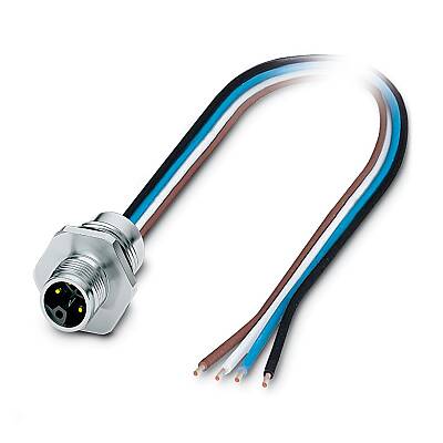 SACC-E-M12MSL-4CON-M16XL/2,0-US - Cihaz geçmeli konnektörü önde montaj - 1