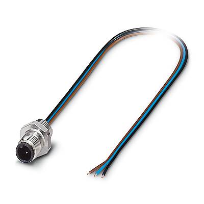 SACC-E-M5MS-3CON-M5/0,5 - Cihaz geçmeli konnektörü önde montaj - 1