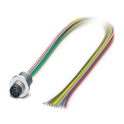 SACC-E-M8MS-8CON-M10/0,5 - Cihaz geçmeli konnektörü önde montaj - 1