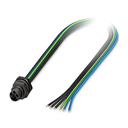 SACC-E-S15MS-5PE-M20/0,25 - Cihaz geçmeli konnektörü önde montaj