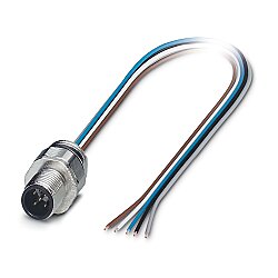 SACC-EC-M12MS-5CON-PG9/1,5 - Cihaz geçmeli konnektörü önde montaj