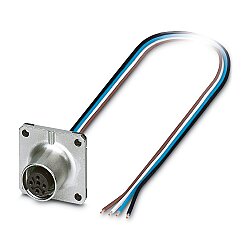 SACC-SQ-M12FS-4CON-25F/0,5 - Cihaz geçmeli konnektörü önde montaj