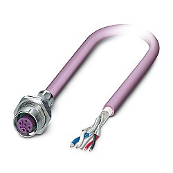 SACCBP-M12FSB-5CON-M16/0,5-920 - Cihaz geçmeli konnektörü, arkaya montaj