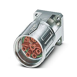 SH-8ESD68AY000S - Cihaz geçmeli konnektörü, önde montaj, tırtıllı somunlu