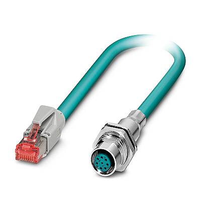 VS-M12FSBP-IP20-94B-LI/0,5 - Ağ kablosu - 1