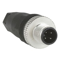 XZCC12MDM40B M12 4 PİN DÜZ ERKEK KONNEKTÖR