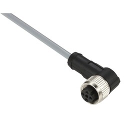XZCPV1241L5 M12 4 PİN 5M 90° DİŞİ PVC